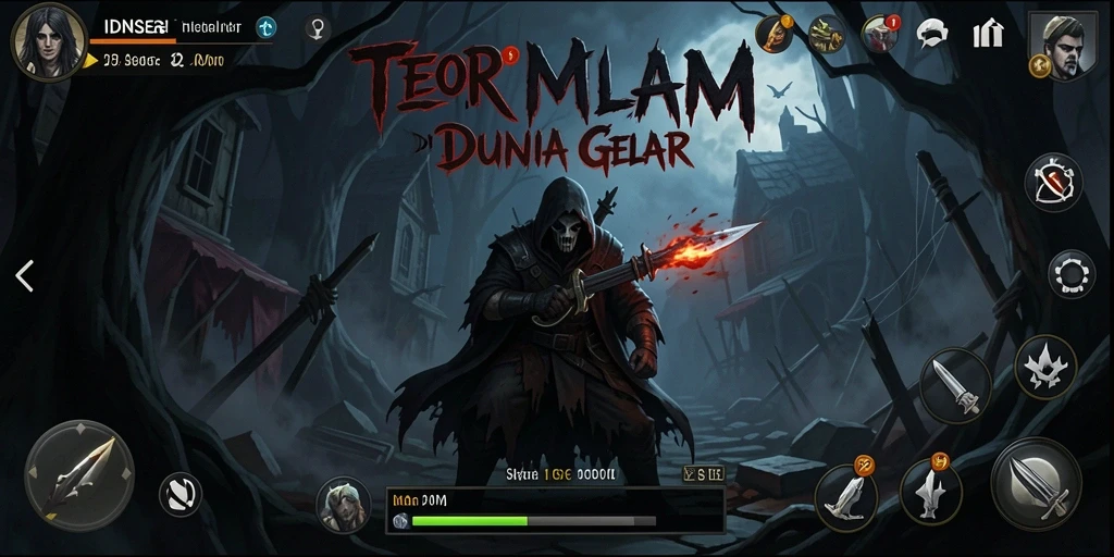 Tampilan menyeramkan dari gameplay IDNSERU yang menciptakan ketegangan.