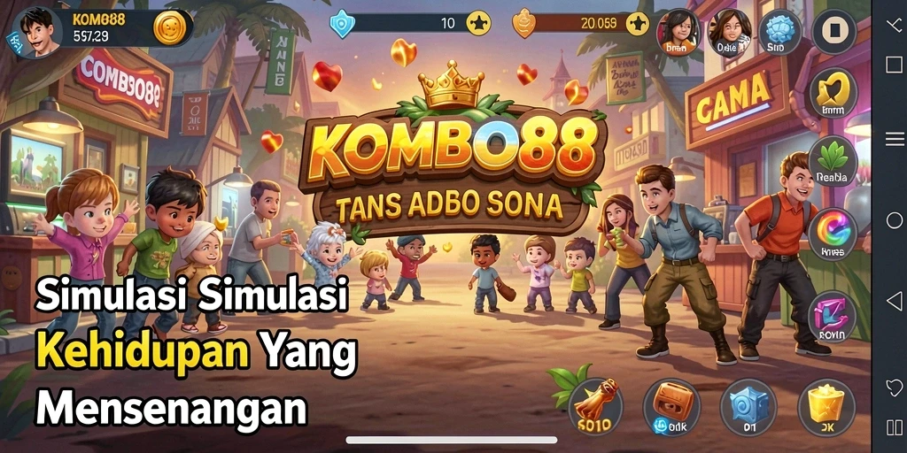 Screenshot utama KOMBO88 yang menggambarkan pengalaman gameplay simulasi yang mendalam.
