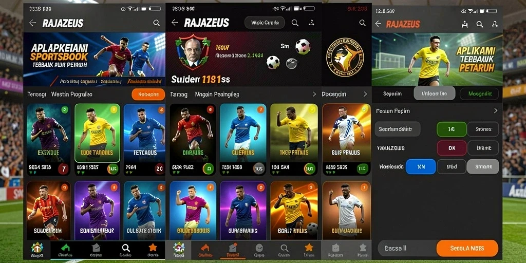 Tampilan utama gameplay RAJAZEUS dengan berbagai opsi taruhan.