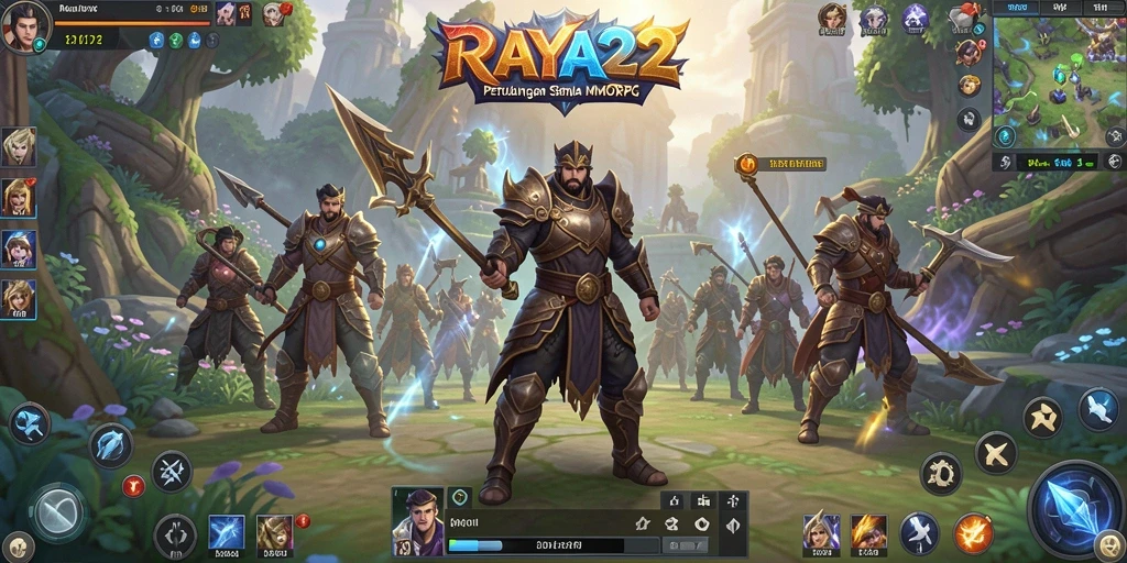Tampilan gameplay seru dalam MMORPG RAYA22.