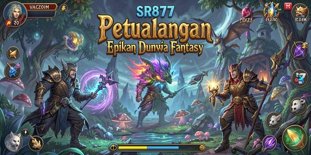Screenshot gameplay SR877 dengan aksi petualangan mendebarkan.