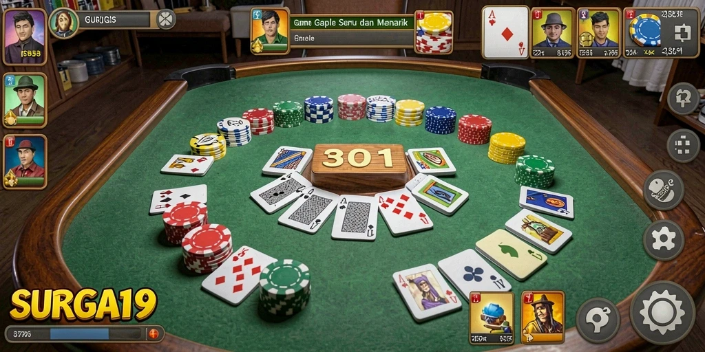 Gameplay seru dalam SURGA19 menampilkan interaksi pemain yang menarik.